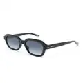 MISSONI EYEWEAR rectangle-frame gradient-lenses sunglasses - Black