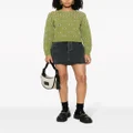 Kenzo floral-embroidered wool jumper - Green