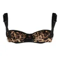 Dolce & Gabbana leopard-print balconette bra - Neutrals
