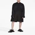 Balenciaga wide-leg cargo shorts - Black