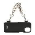 Versace Medusa-motif chain iPhone cover - Black