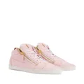 Giuseppe Zanotti Nicki leather skneakers - Pink