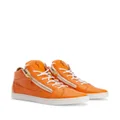 Giuseppe Zanotti Nicki leather sneakers - Orange