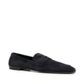 TOM FORD Sean penny-slot suede loafers - Blue
