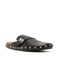 Tory Burch Mellow studded leather slippers - Black