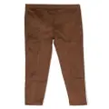 Ralph Lauren Kids faux-suede slim-cut leggings - Brown