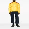 Moncler Ain panelled puffer jacket - Yellow
