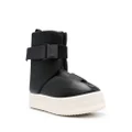 Rick Owens buckled leather ankle boots - Black