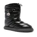 Moncler Gaia logo-patch snow boots - Black