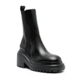 Maje 75mm leather ankle boots - Black