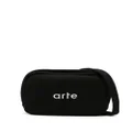 ARTE Baka logo-embroidered messenger bag - Black