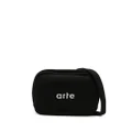 ARTE Baka logo-embroidered messenger bag - Black
