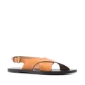 ISABEL MARANT cross-strap slingback sandals - Brown