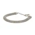 Dolce & Gabbana rhinestone-embellished tube necklace - Silver