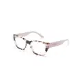 Prada Eyewear colour-block square-frame glasses - Pink