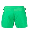 TOM FORD belted-tab swim shorts - Green