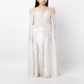 Jenny Packham Maria sequin-embellishment dress - White