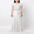 Jenny Packham Kira sequin-embellished dress - White