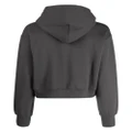 izzue logo-patch long-sleeve hoodie - Grey