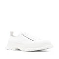 Alexander McQueen lace-up leather sneakers - White