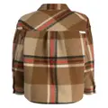 izzue checked buttoned shirt - Brown