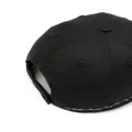 Neil Barrett Pierced-patch baseball cap - Black