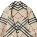Burberry Vintage-check wool cape - Neutrals