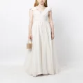 Jenny Packham Alma pleated sequin bridal gown - White