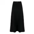 The Row Cindy high-waisted mini skirt - Black