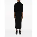 Yohji Yamamoto high-waist wool pencil skirt - Black