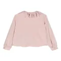 Simonetta ruffle-detail long-sleeve blouse - Pink