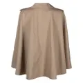 Mackintosh Halleigh cotton cape coat - Neutrals