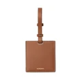 Burberry House-check leather luggage tag - Brown
