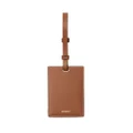 Burberry House-check leather luggage tag - Brown