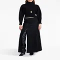 Proenza Schouler felted slit maxi skirt - Black
