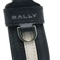 Bally logo-print leather keyring - Blue