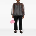 RED Valentino polka-dot tulle blouse - Grey