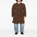 Mackintosh Milan check-pattern wool coat - Brown