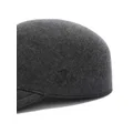 Jil Sander logo-embroidered wool cap - Grey