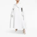 Dolce & Gabbana double-breasted cape-design maxi coat - White
