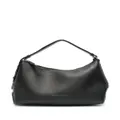 Brunello Cucinelli logo-print leather top-handle bag - Black