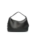Brunello Cucinelli logo-print leather top-handle bag - Black