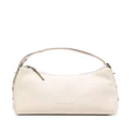 Brunello Cucinelli logo-stamp leather top-handle bag - White