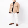 Brunello Cucinelli patch-pocket wool shirt jacket - Brown