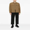 Fred Perry logo-embroidered shirt jacket - Brown