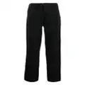 ASPESI pleated straight-leg cotton trousers - Black