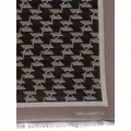 Karl Lagerfeld K/monogram square scarf - Black