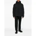 Zegna drawstring-hooded padded jacket - Black