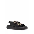 Tod's double buckle fastening sandals - Black