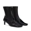 Jil Sander square-toe ankle boots - Black